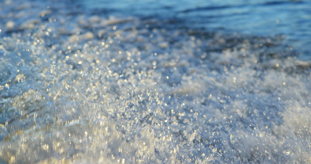 Close-up of Splashing Ocean Waves in Daylight - Free Images, Stock Photos and Pictures on Pikwizard.com