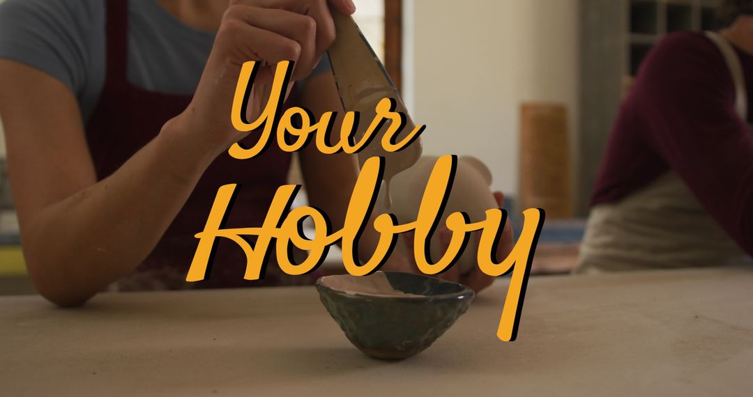 Pottery-Making Artisans Enjoying Creative Hobby in Workshop