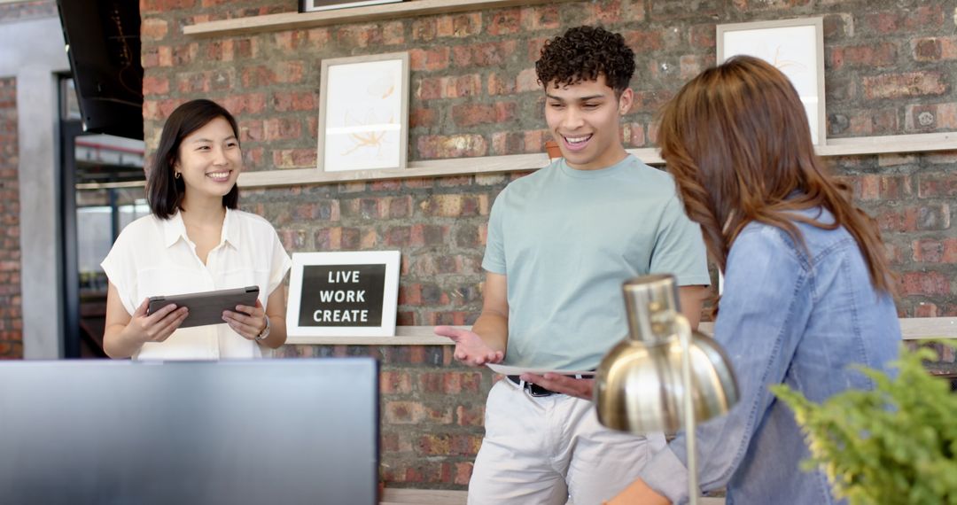 Creative Team Collaboration Modern Workspace