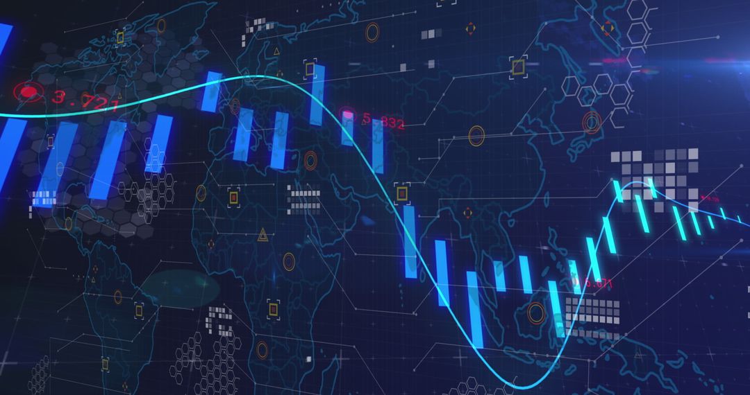 Global Data Analytics on Digital World Map Interface