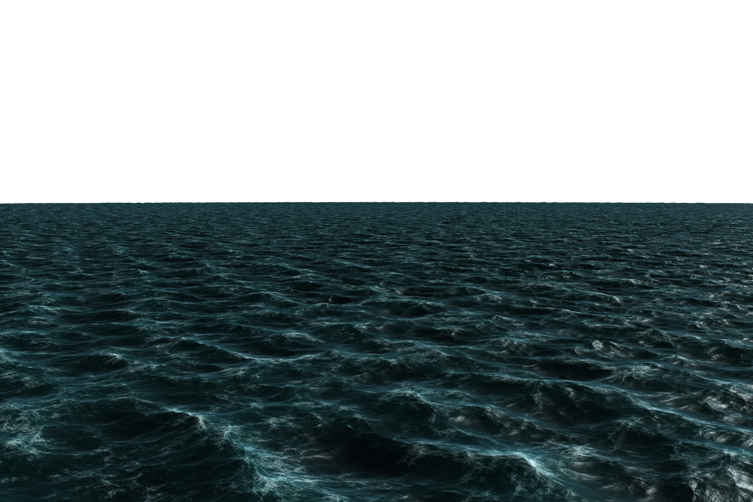 Digital Illustration of Sea with Waves on Transparent Background - Download Free Stock Images Pikwizard.com