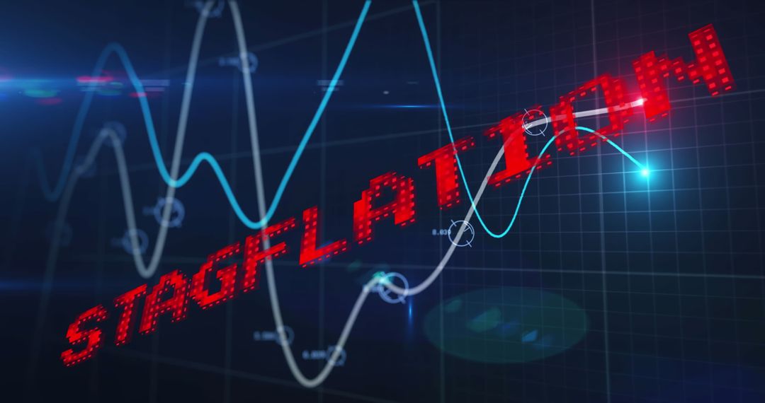 Stagflation Concept with Graphs and Data Visualization