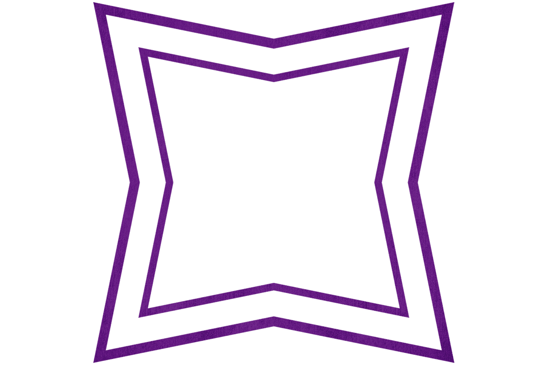 Transparent Purple Geometric Square Frame Vector Art
