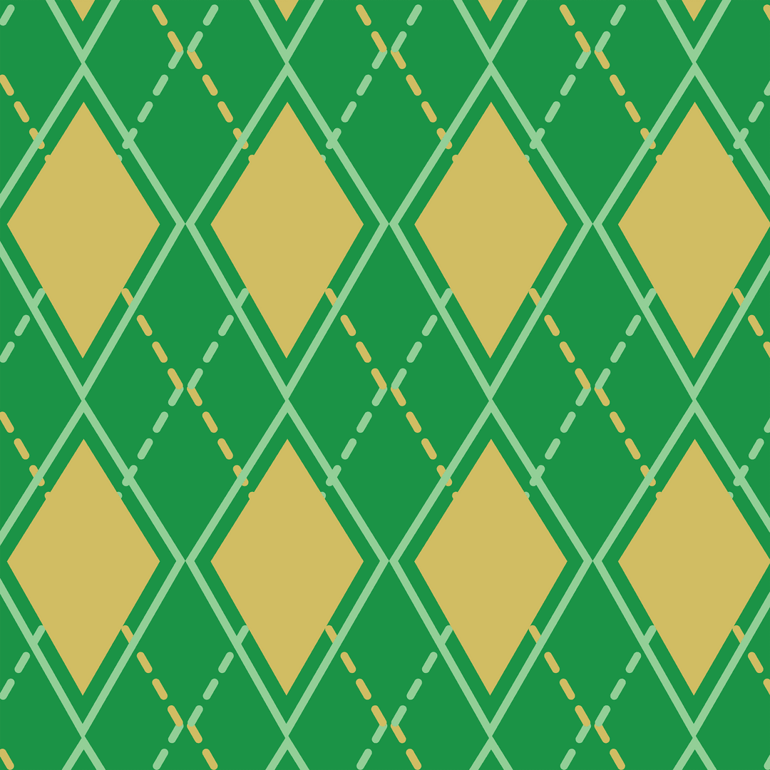 Geometric argyle patterns on transparent background