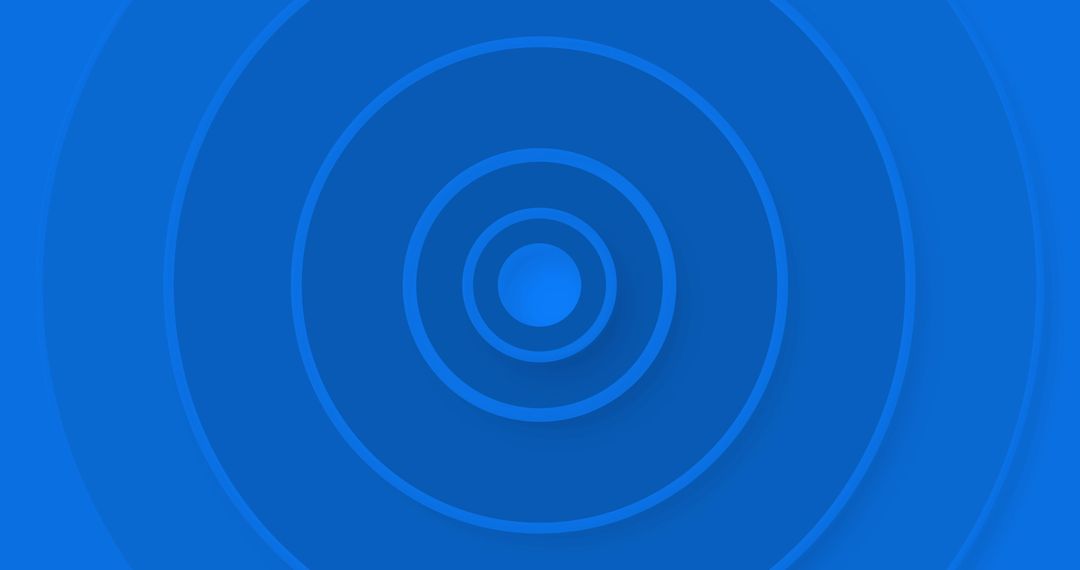 Pulsating Blue Concentric Circles Design Background