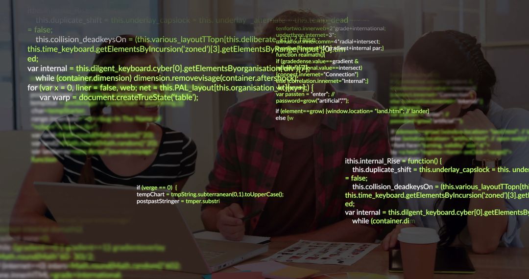 Software Developers Collaborating in Modern Meeting Room