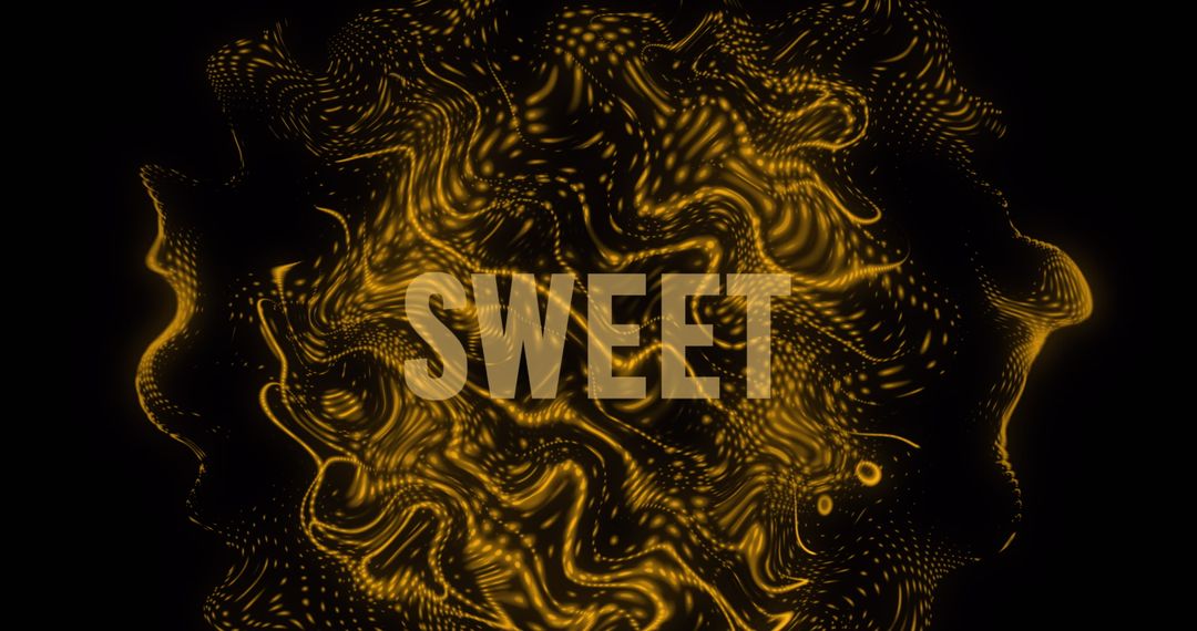 Dynamic Abstract Design with Sweet Text