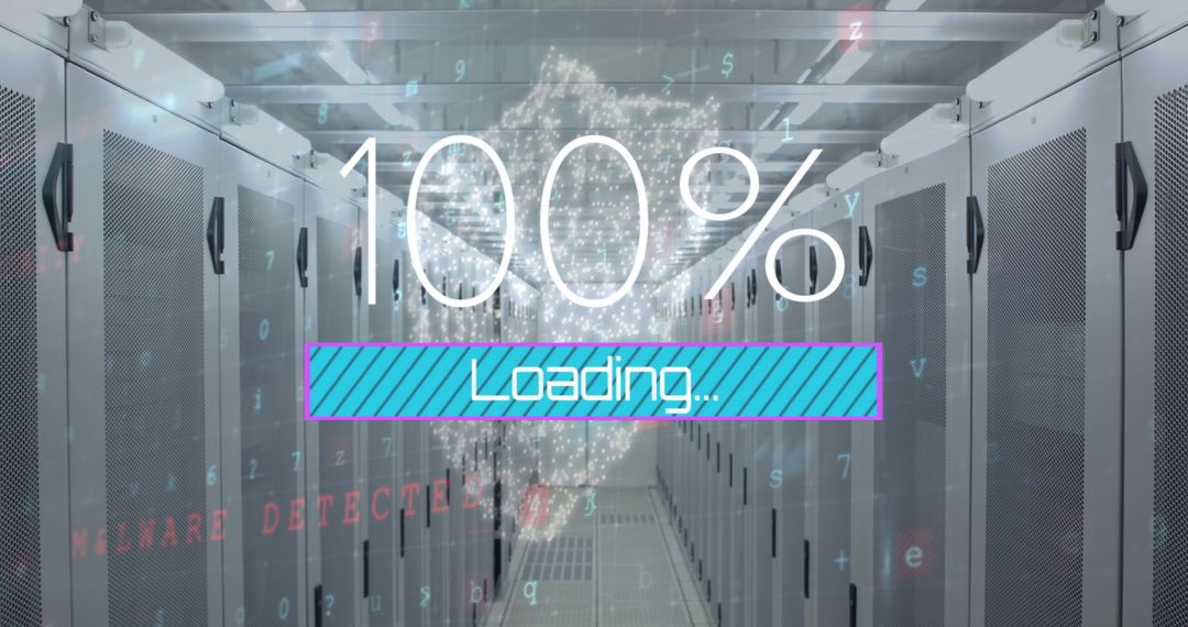 Successful data loading over secure server room