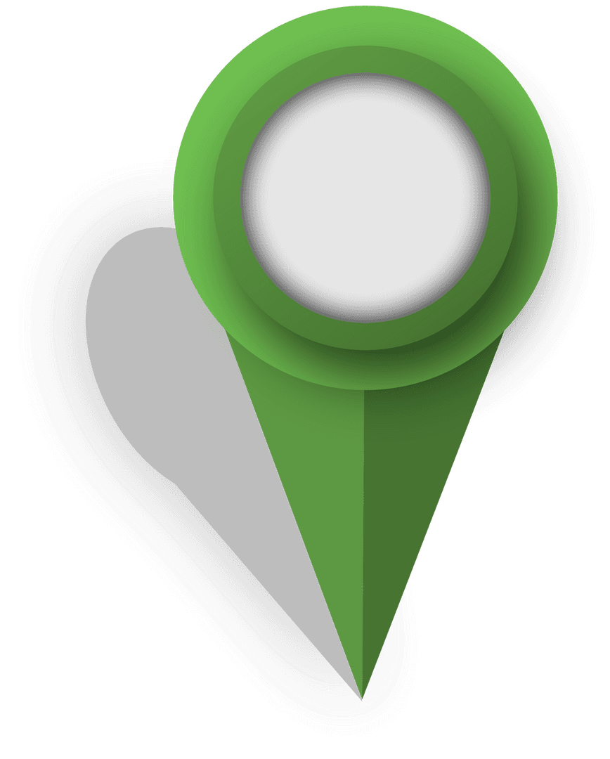 Transparent Green Location Marker Vector Illustration