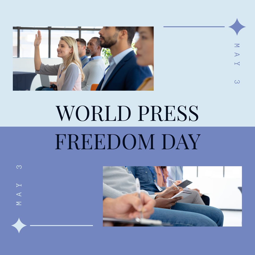 World Press Freedom Day Celebration with Group Attending Seminar