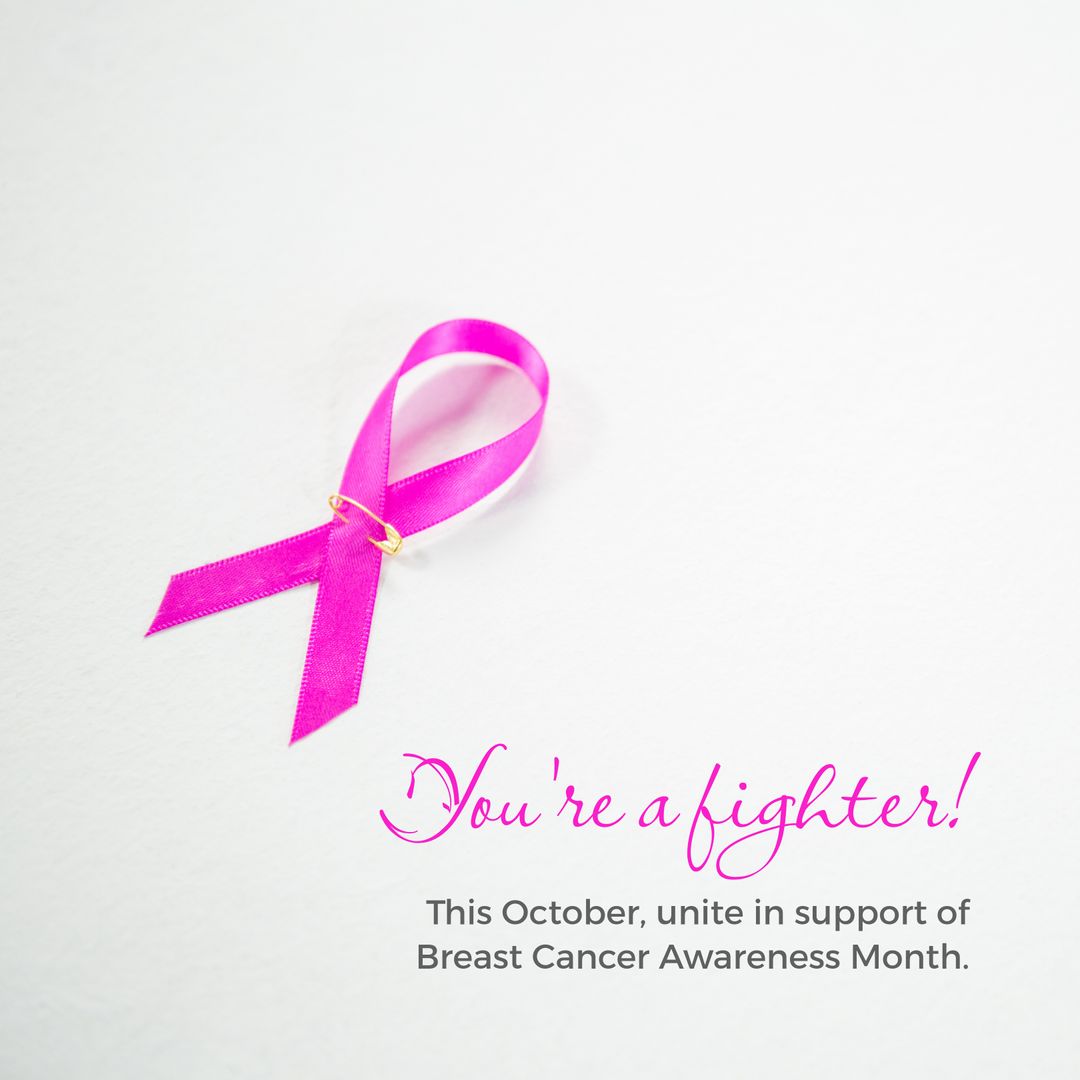 Pink Ribbon Symbolizing Breast Cancer Awareness - Download Free Stock Templates Pikwizard.com