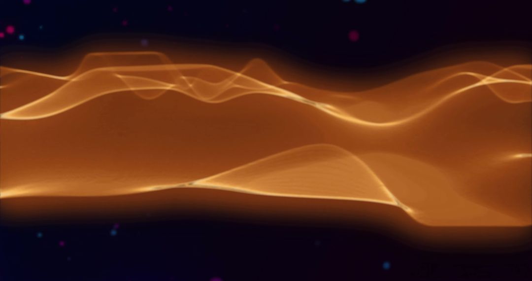 Dynamic Red and Blue Abstract Waves on Black Background