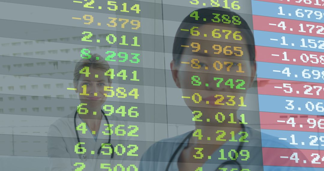 Medical Staff Analyzing Digital Data in Hospital