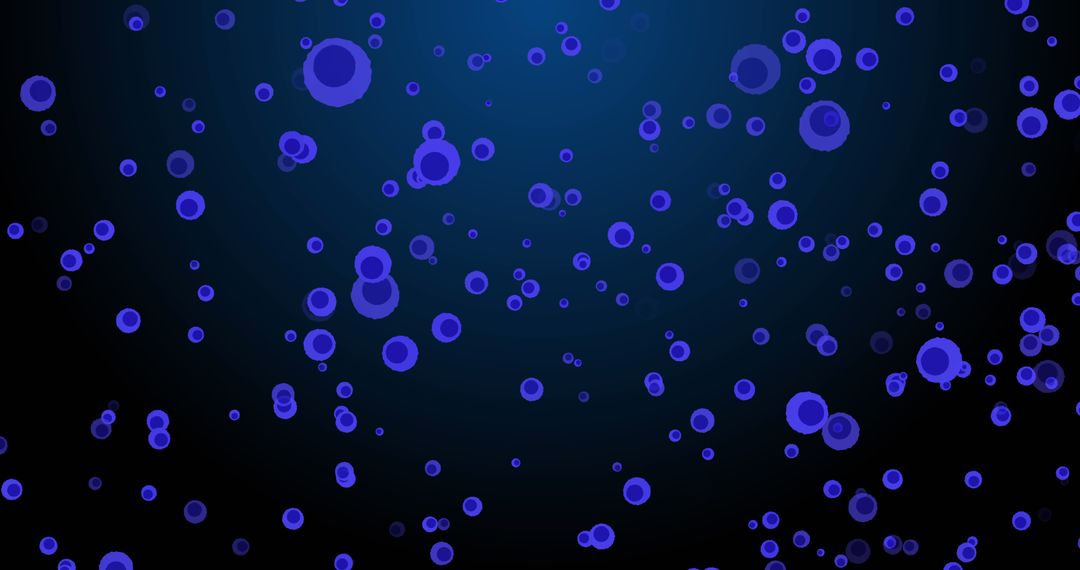 Abstract Blue Circles on Navy Background