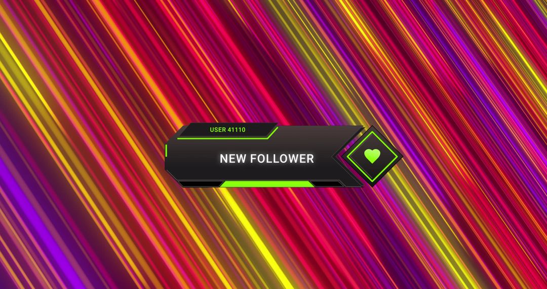 Colorful Digital Notification for Streaming Alerts