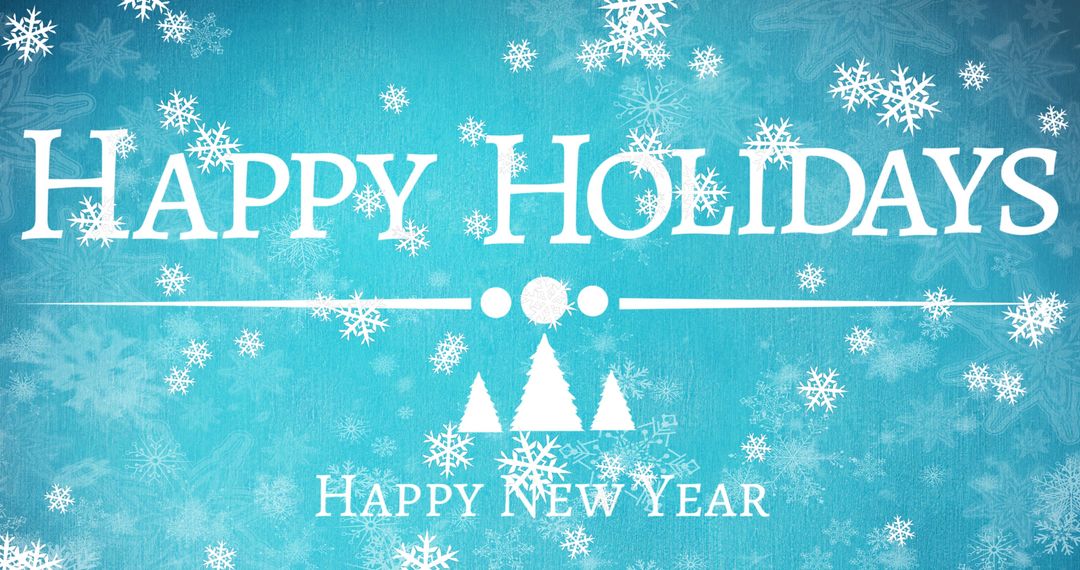 Digital Happy Holidays Snowfall Greetings