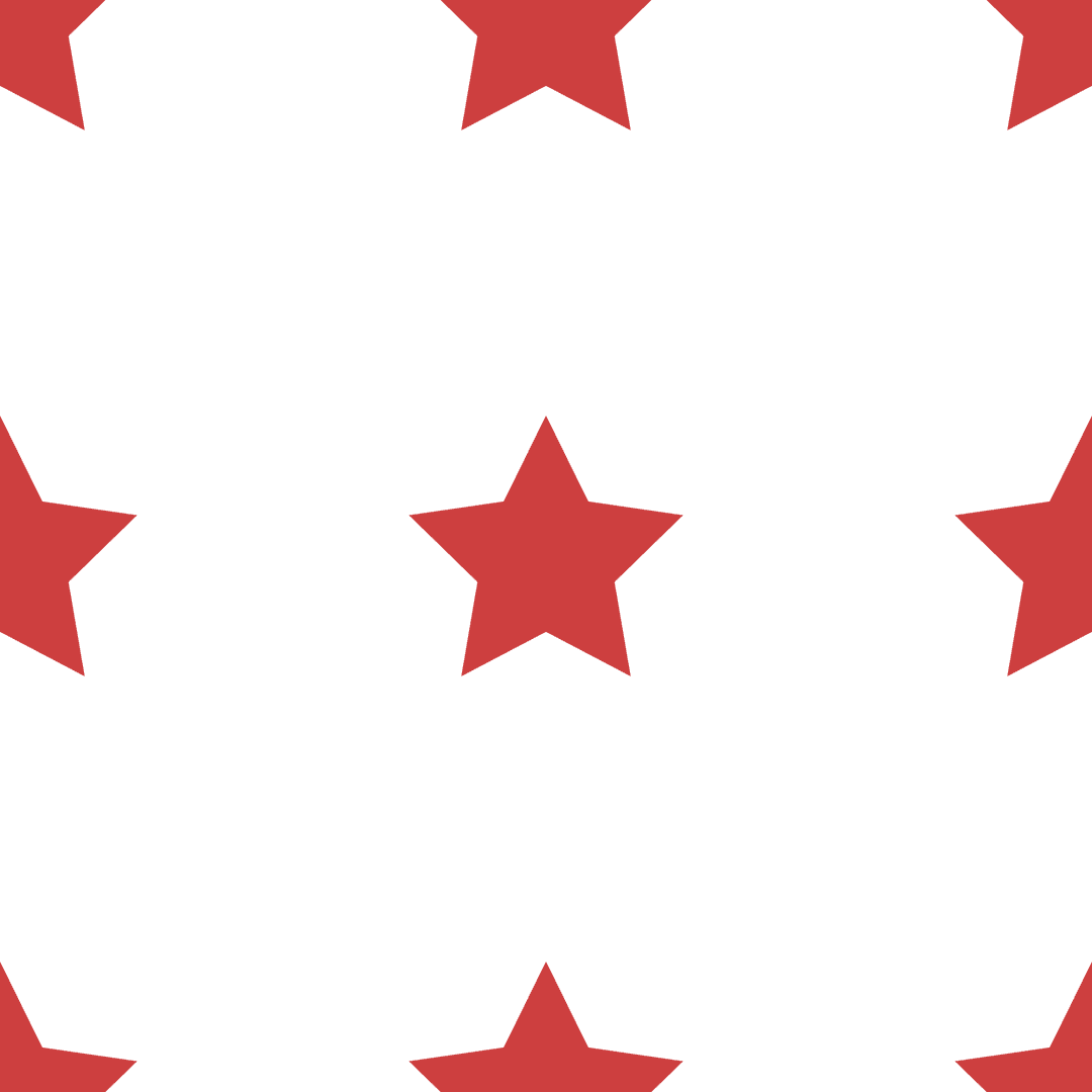 Red Stars Digital Pattern on Transparent Background
