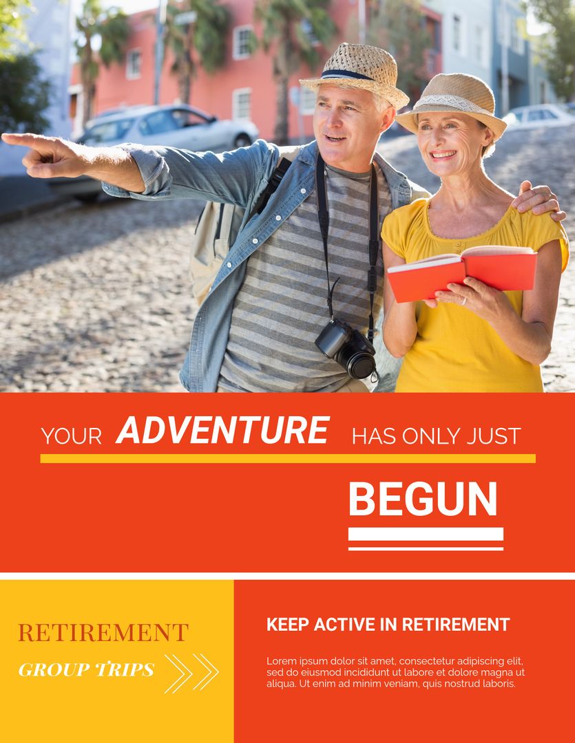 Senior Couple Enjoying City Adventure During Retirement - Download Free Stock Templates Pikwizard.com