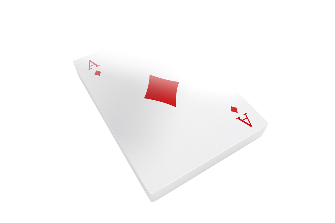 Transparent deck featuring ace of diamonds on top - Download Free Stock Images Pikwizard.com