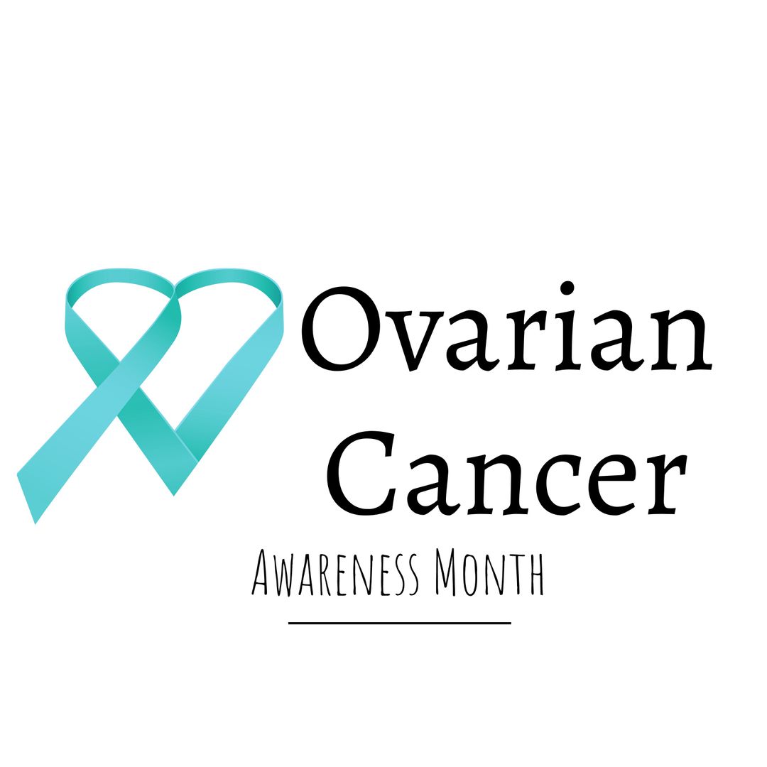 Teal Ribbon Highlighting Ovarian Cancer Awareness