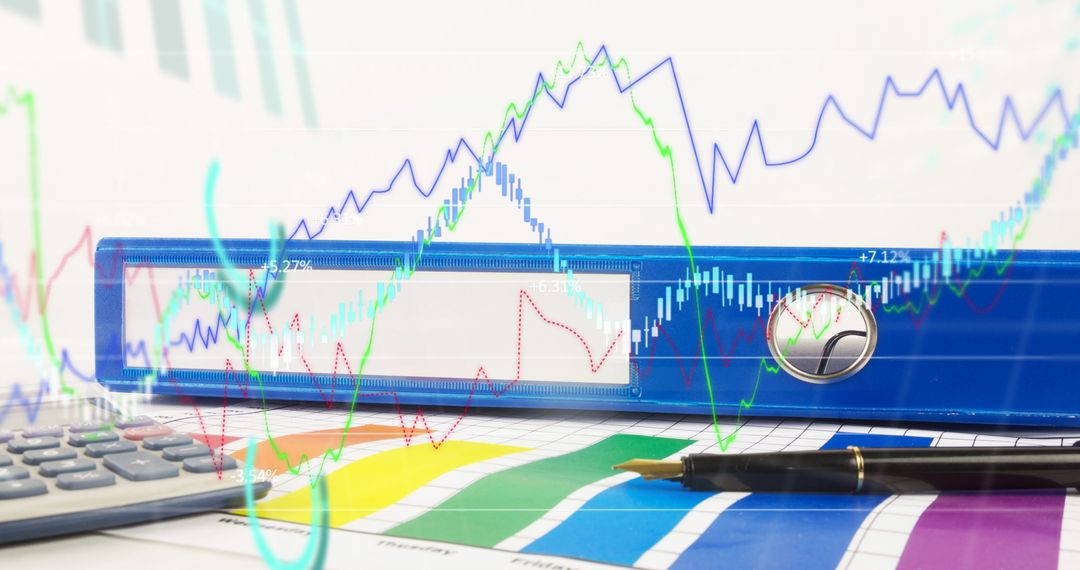 Financial Data Analysis with Colorful Trends and Graphs