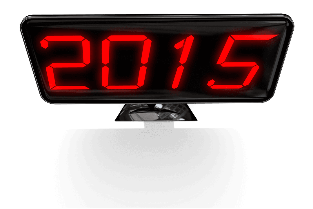 Transparent Digital 2015 Countdown Illustration