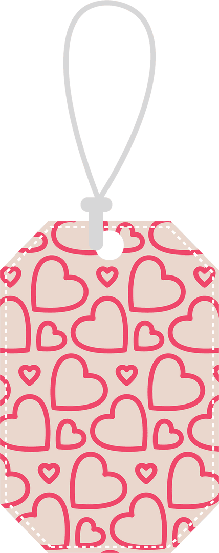 Transparent Heart Pattern Name Tag on String - Download Free Stock Images Pikwizard.com