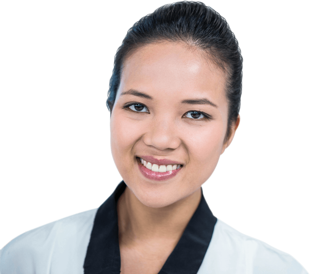 Smiling Businesswoman with Transparent Background
