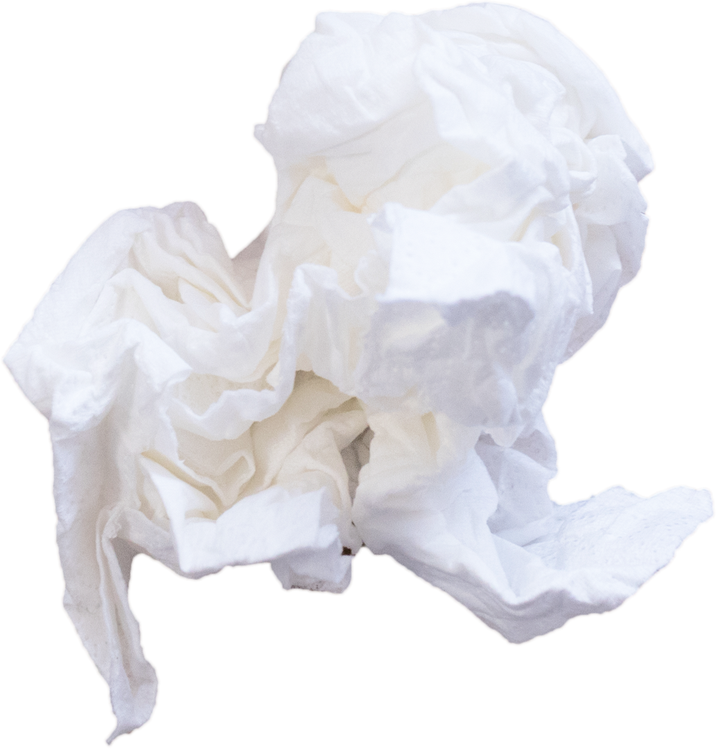 Crumpled White Fabric on Transparent Background - Download Free Stock Images Pikwizard.com