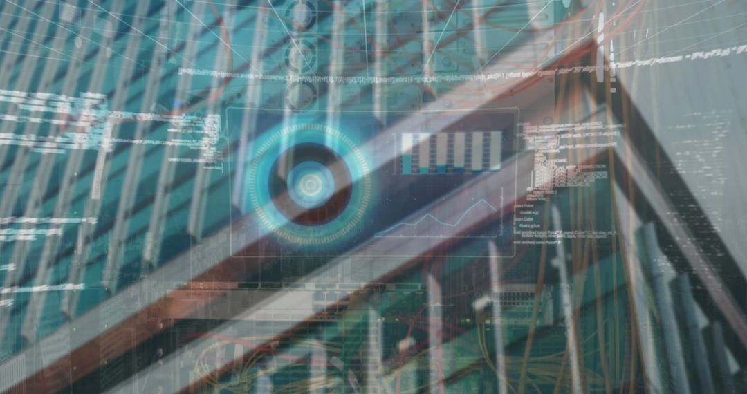 Digital Innovation Merges Urban Landscape with Futuristic Interface