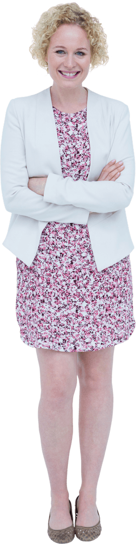 Casual Female Professional Smiling Transparent Background