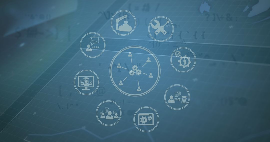 Virtual Network Interface Illustrating Innovation and Teamwork