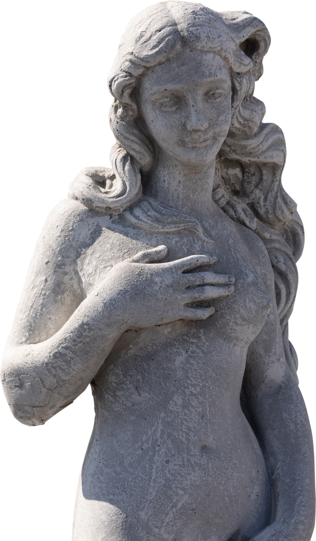 Weathered Ancient Stone Female Sculpture, Transparent Background - Download Free Stock Images Pikwizard.com