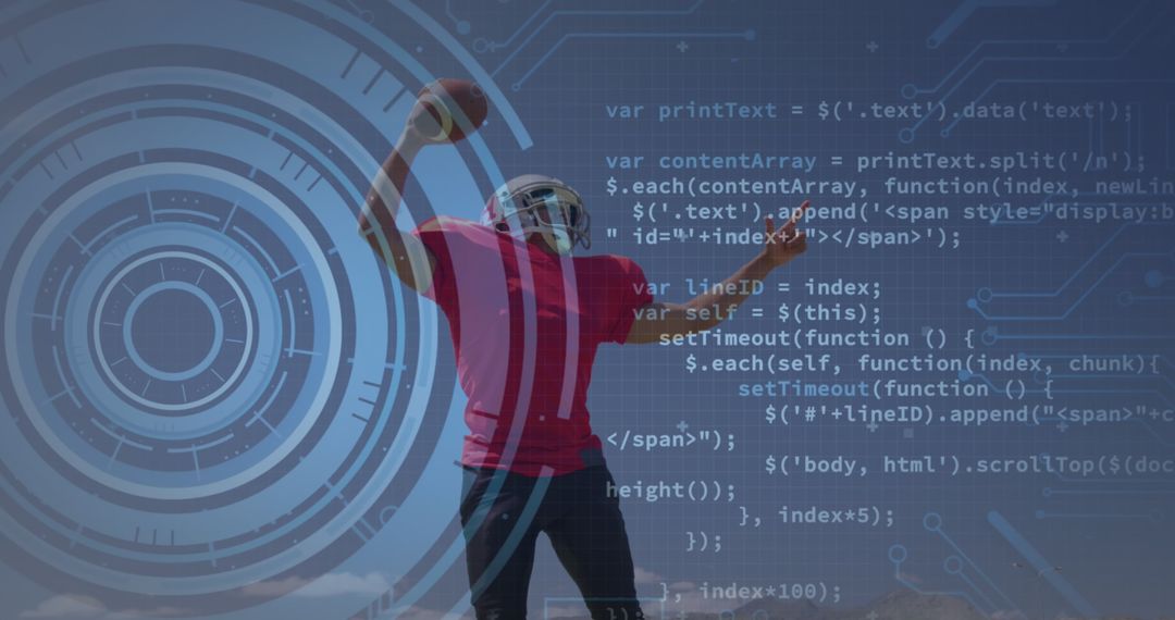 Dynamic Interaction of Sport and Technology with Football Athlete