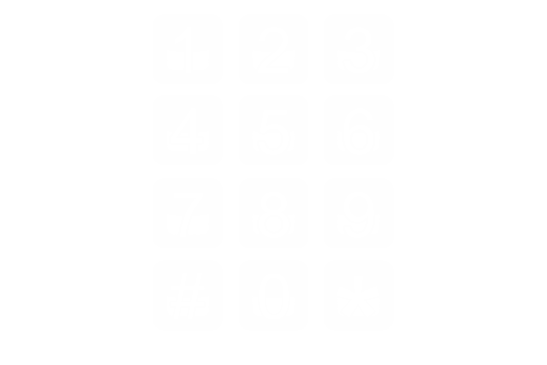 White Numeric Keyboard on Transparent Background PNG - Download Free Stock Images Pikwizard.com