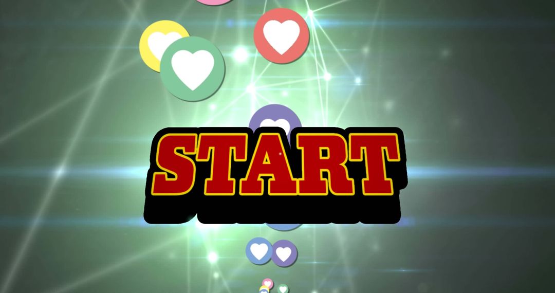 Dynamic Start Message with Social Media Icons on Digital Network