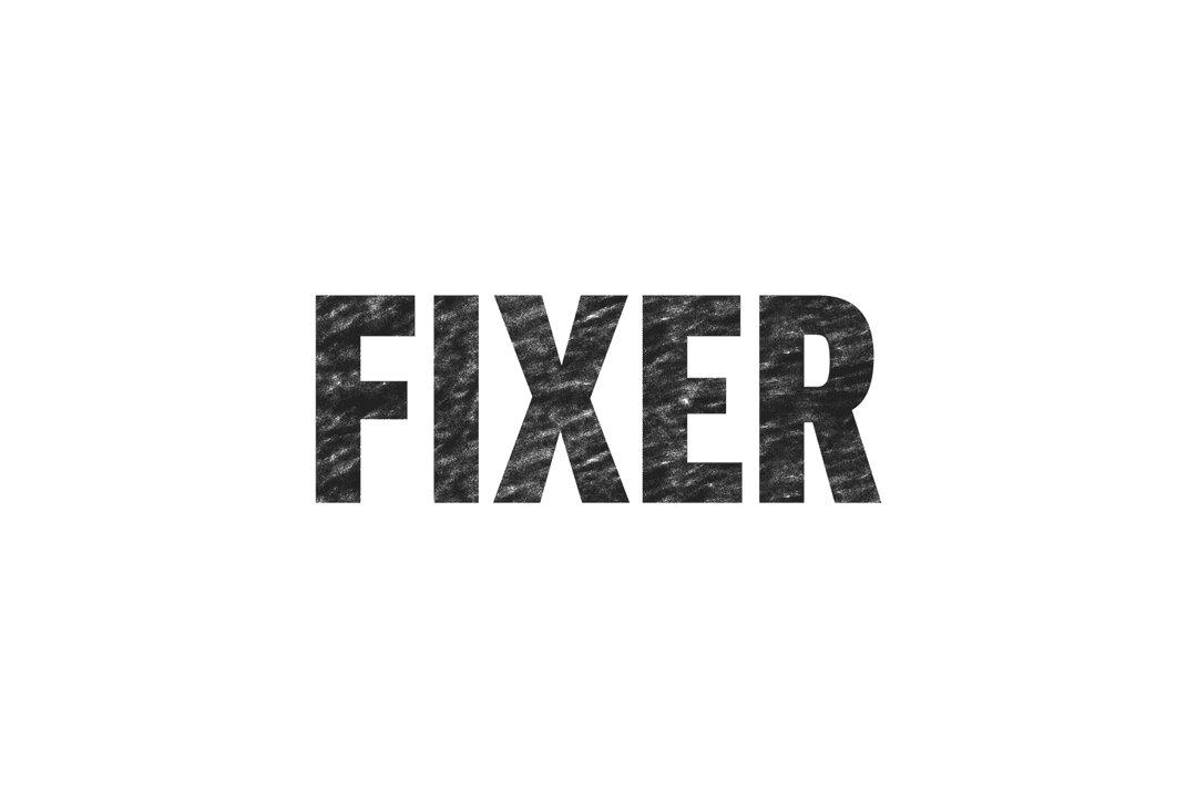 Bold Fixer Text on Transparent Background