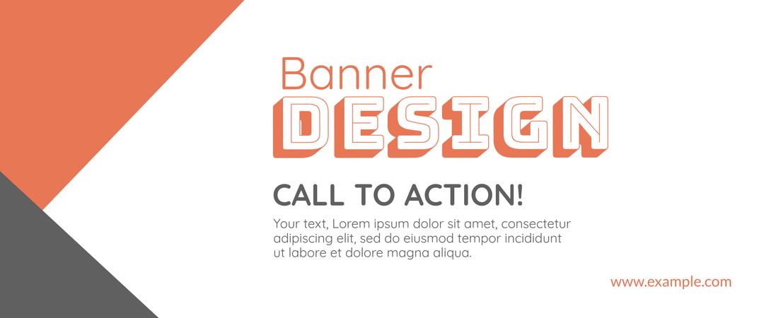 Eye-catching Banner Design Template Featuring Bold Typography