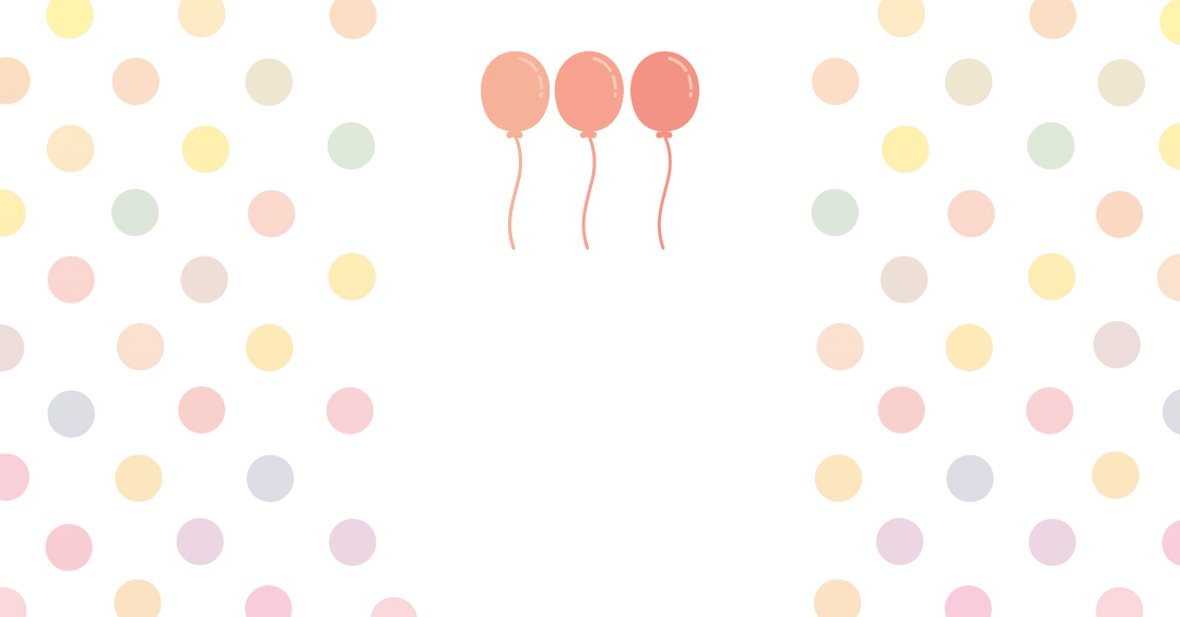 Colorful Spots with Balloons on Transparent Background for Party Design