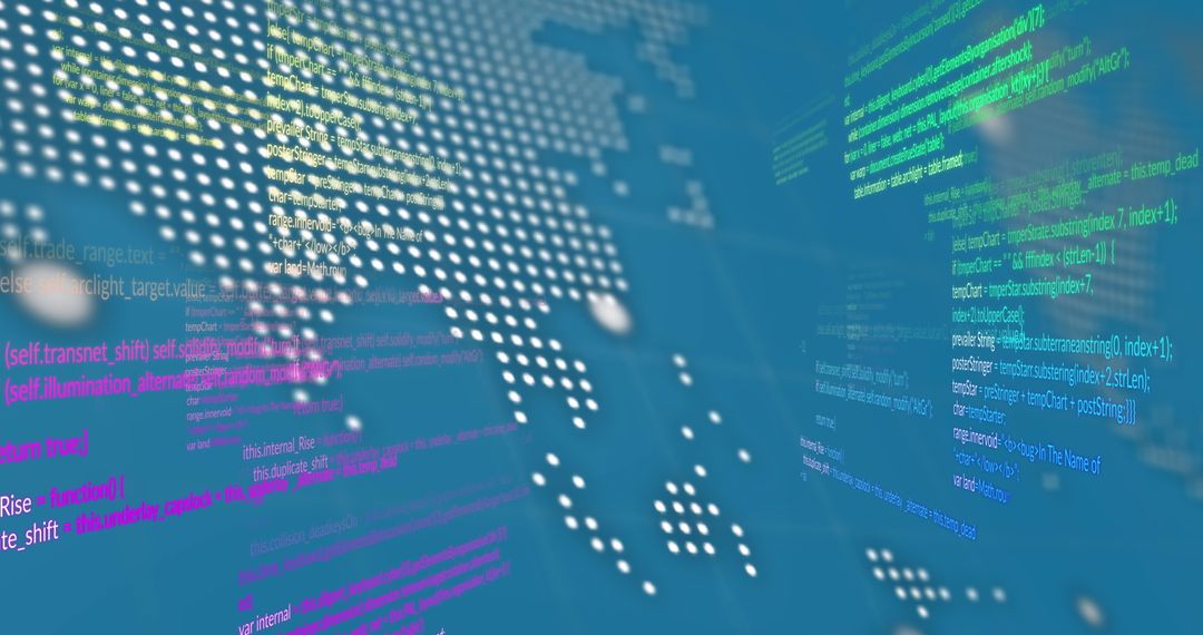 Financial Data Processing on World Map with Digital Code