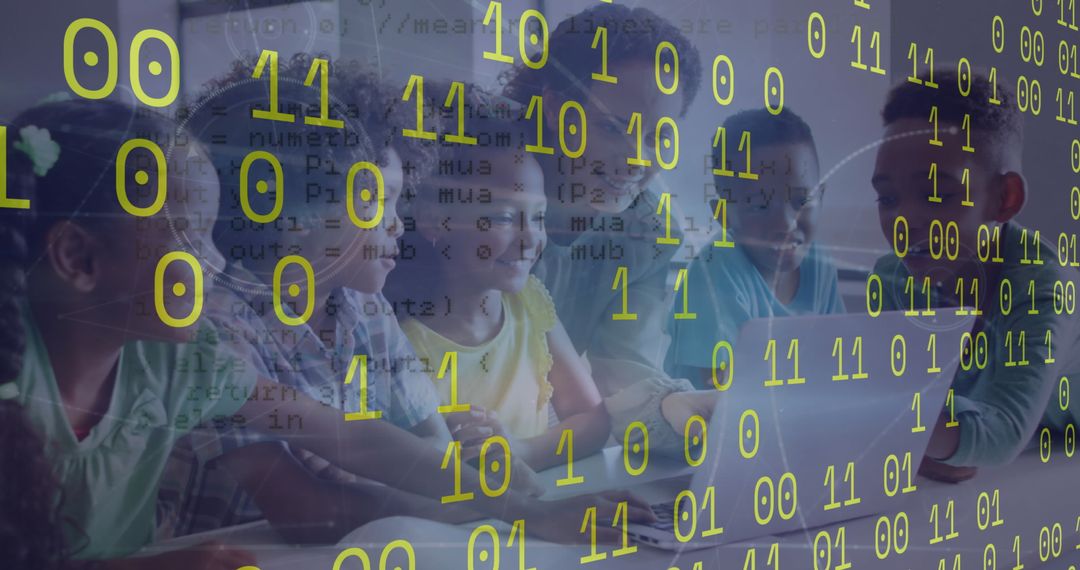 Children Engaging in Technology Learning with Data Overlay