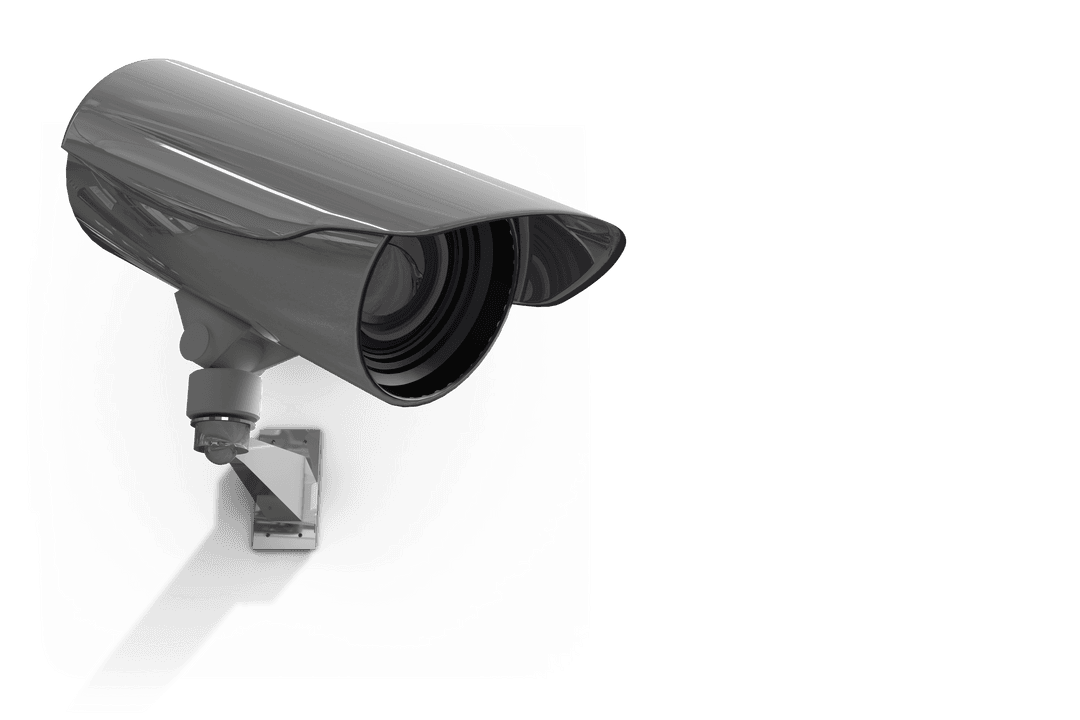 Digital Security Camera Illustration with Transparent Background