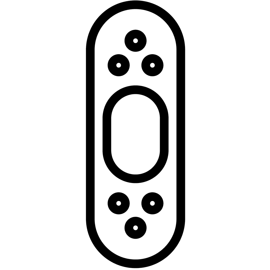 Black Gaming Controller Illustration On Transparent Background