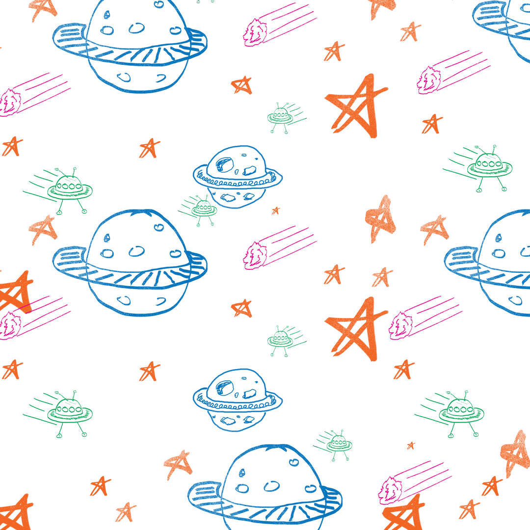 Vibrant Space Pattern with Planets and Stars on Transparent Background - Download Free Stock Images Pikwizard.com