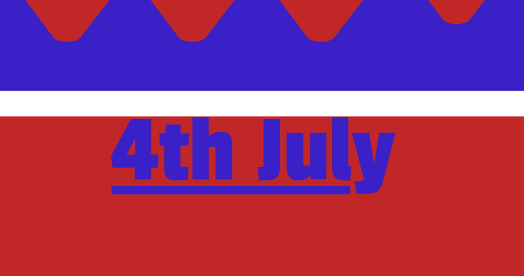 Modern 4th July Patriotic Abstract Design