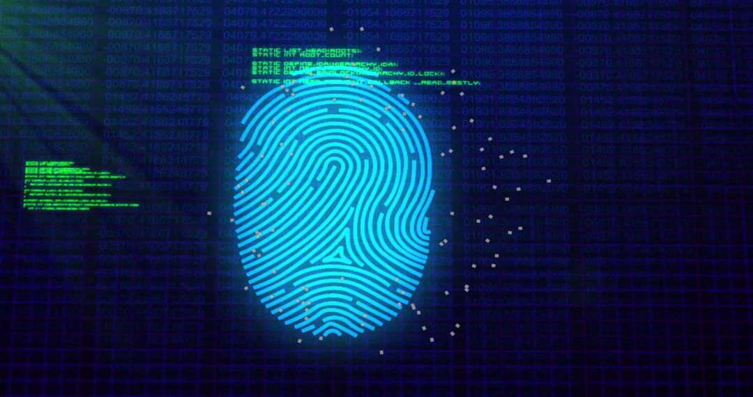 Futuristic Biometric Fingerprint with Cyber Security Data