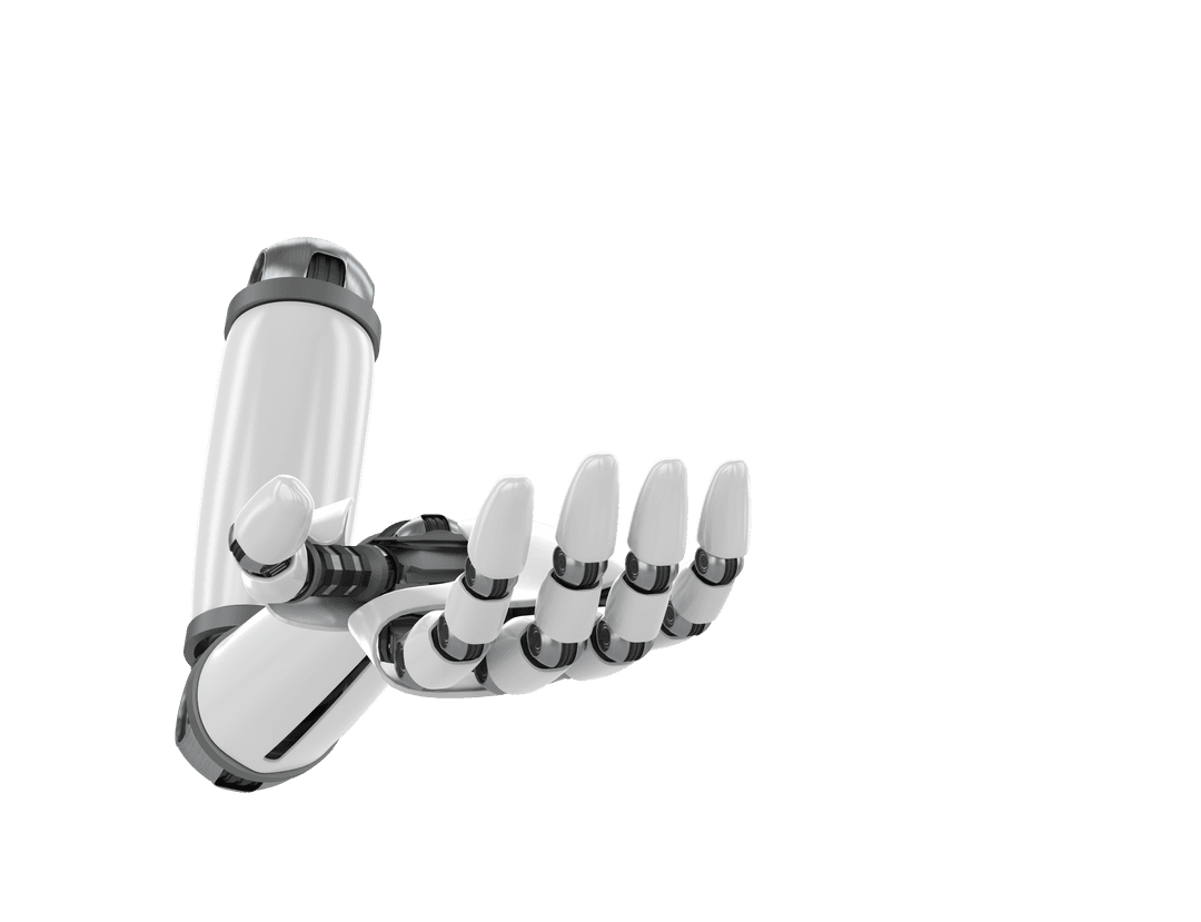 Futuristic Mechanical Hand Transparent Concept