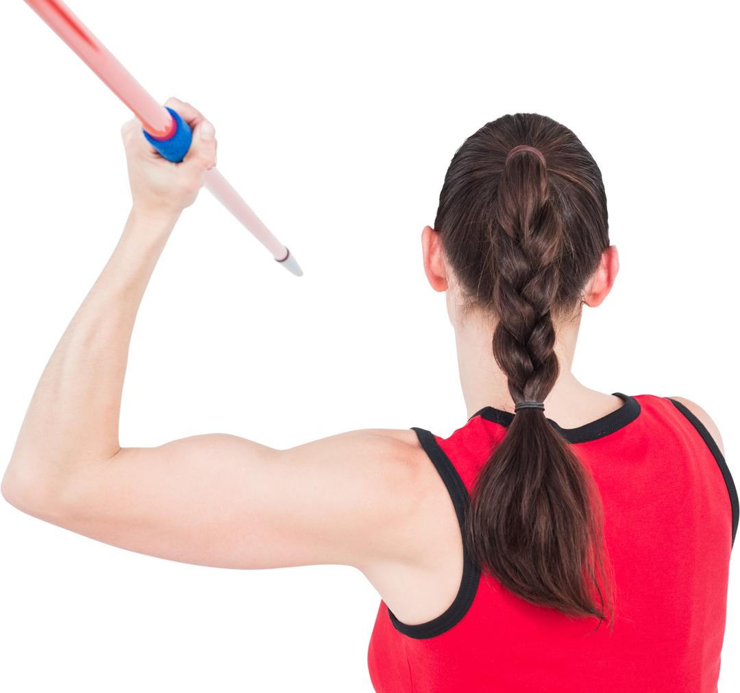 Female Athlete with Javelin in Motion with Transparent Background - Download Free Stock Images Pikwizard.com