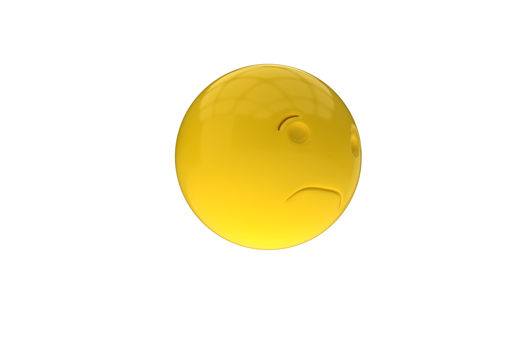 Transparent 3D Sad Emoji Expression Isolated on White Background - Download Free Stock Images Pikwizard.com