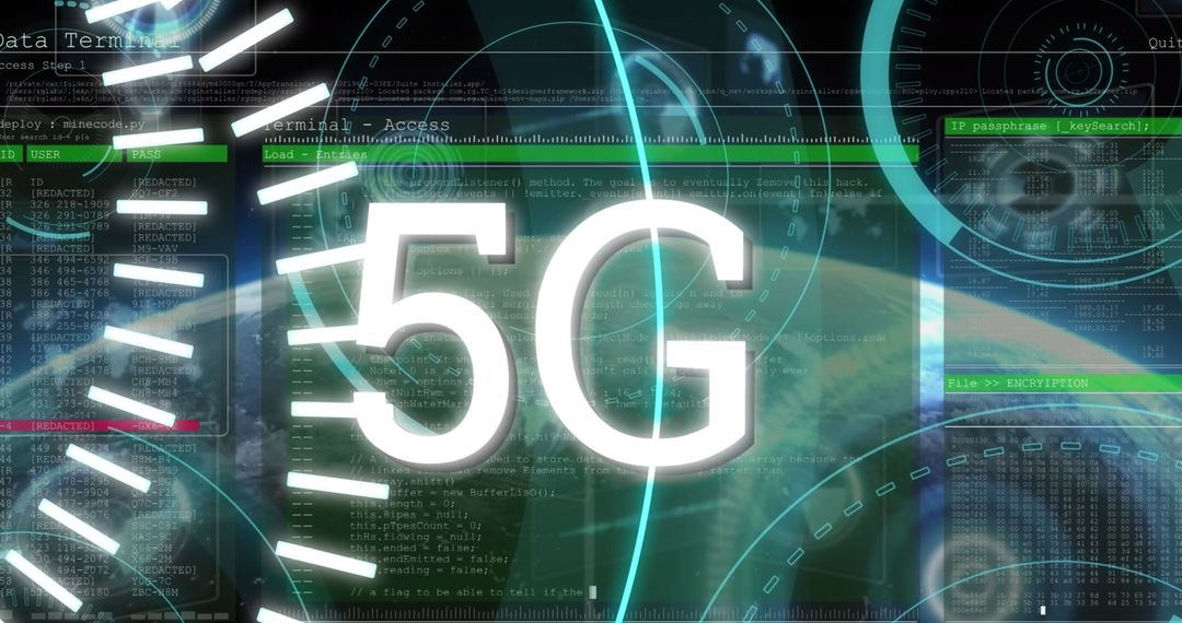 futuristic 5g technology networking and data processing - Free Images, Stock Photos and Pictures on Pikwizard.com